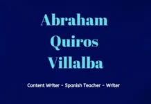 Abraham Quiros Villalba Biography: A Social Entrepreneur Abraham Quiros Villalba