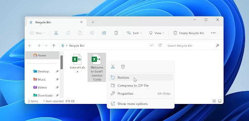 Check the Recycle Bin